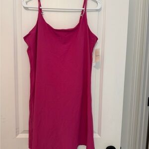 Abercrombie & Fitch Pink Fitted Sleeveless Mini Dress